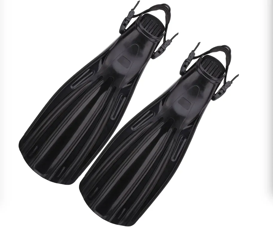 Accessoires palmes de plongée profonde professionnelles à talons ouverts à dégagement rapide palmes mi-longues équipement pulmonaire de plongée libre