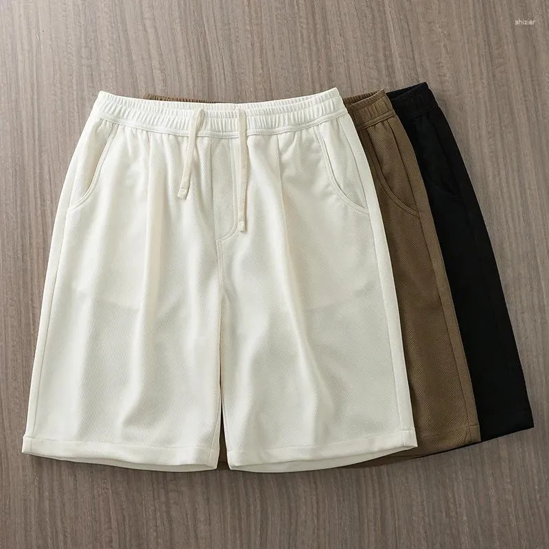 Pantalons pour hommes EN American Short tricoté Summer Outwear High Street Loose Twill Casual Sports Capris Hommes S