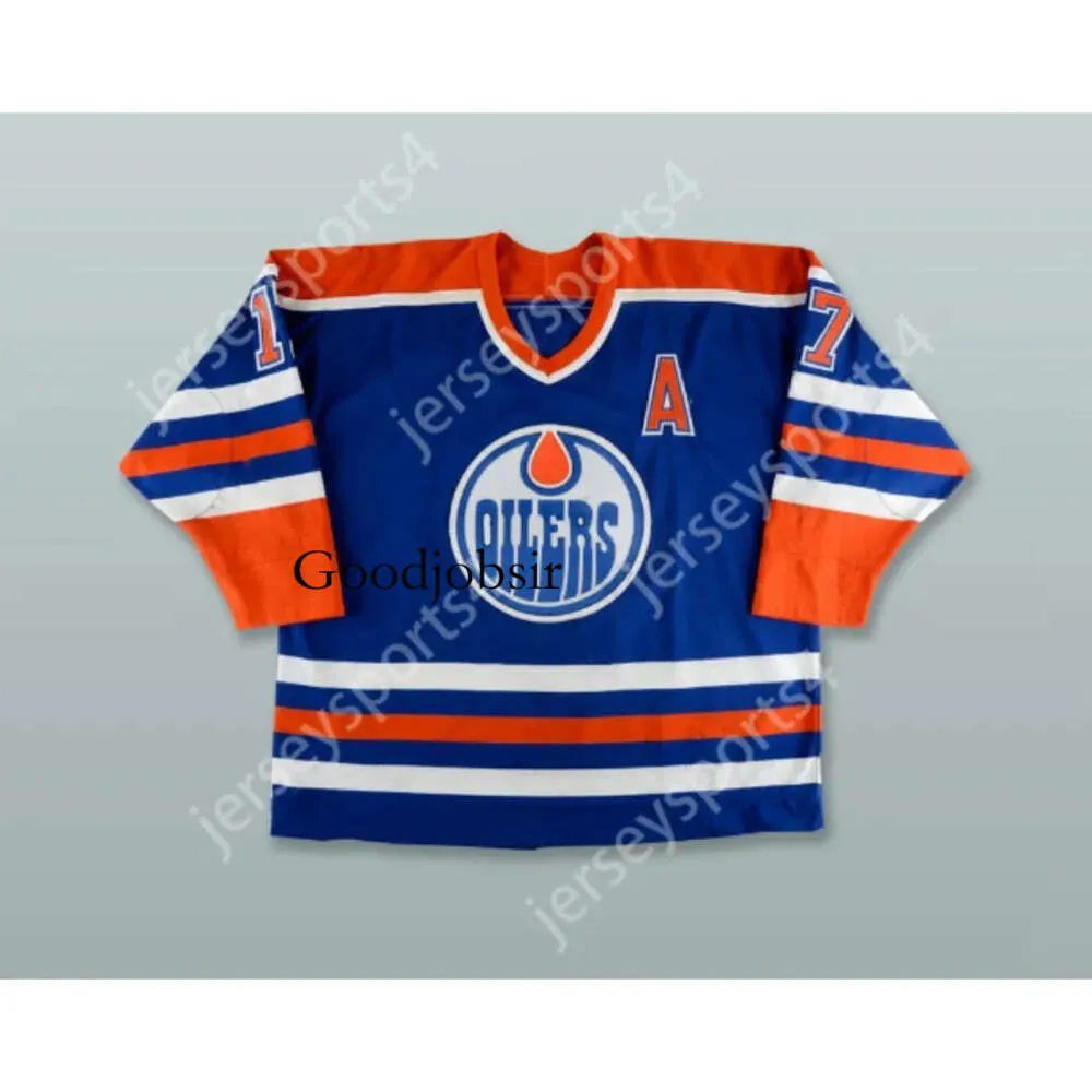 Gdsir Custom JARI KURRI 17 OILERS D'EDMONTON JERSEY DE HOCKEY BLEU NOUVEAU Top Ed S-M-L-XL-XXL-3XL-4XL-5XL-6XL