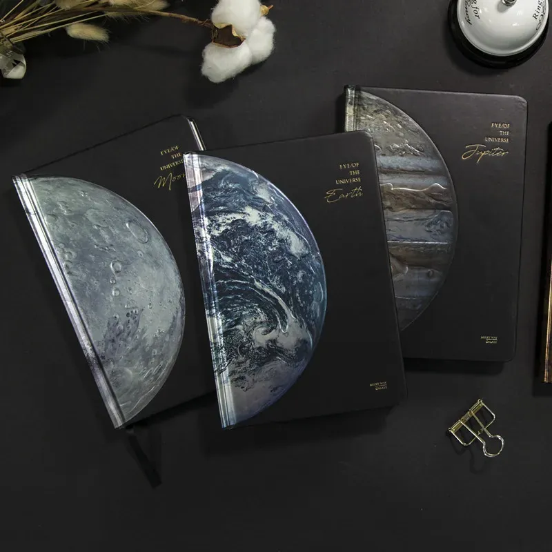 Notebooks A5 Universo Criativo Star Planet Ledger Creative AR Effects Diário de notebook Full Color Page Ilustração Office Stationery