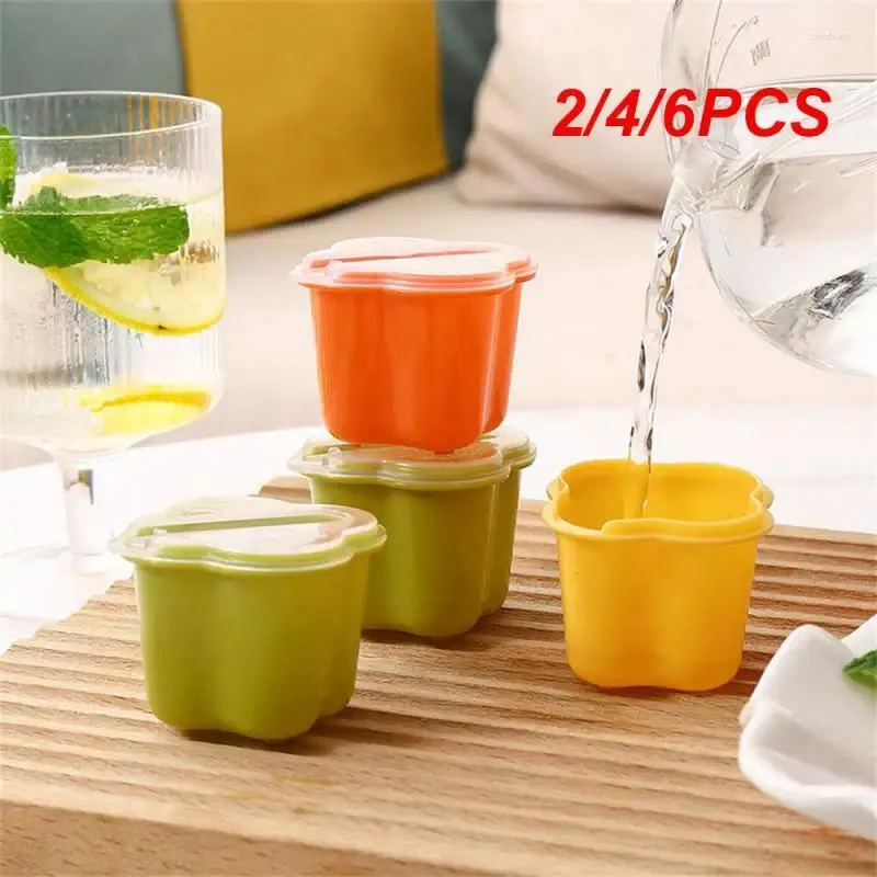 Bakvormen 2/4/6 stks ijsrooster groen/geel/oranje mini zelfgemaakte gereedschappen chocolade grote keuken accessoires ijslolly 5 cm creatief