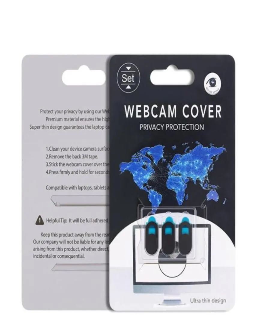 6 en 1 webcam Cover pour macbook air iPhone iPad ordinateur portable couvertures de caméras de téléphone web cam diliaire curseur de confidentialité curseur Lents5705141