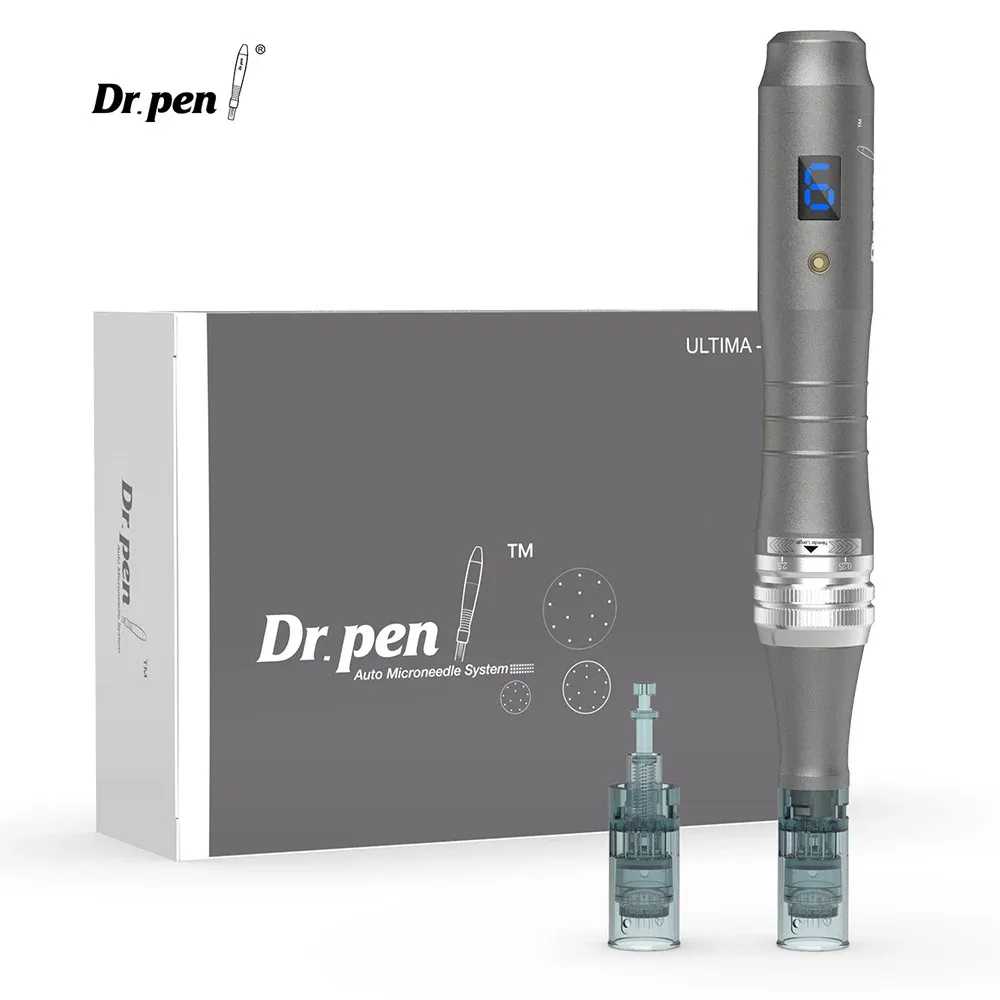 Machine Wireless Dr Pen Ultima M8 Professional MicroNeedling Pen con cartuchos de aguja de tatuaje de 2 piezas Derma Pen Beauty Hine