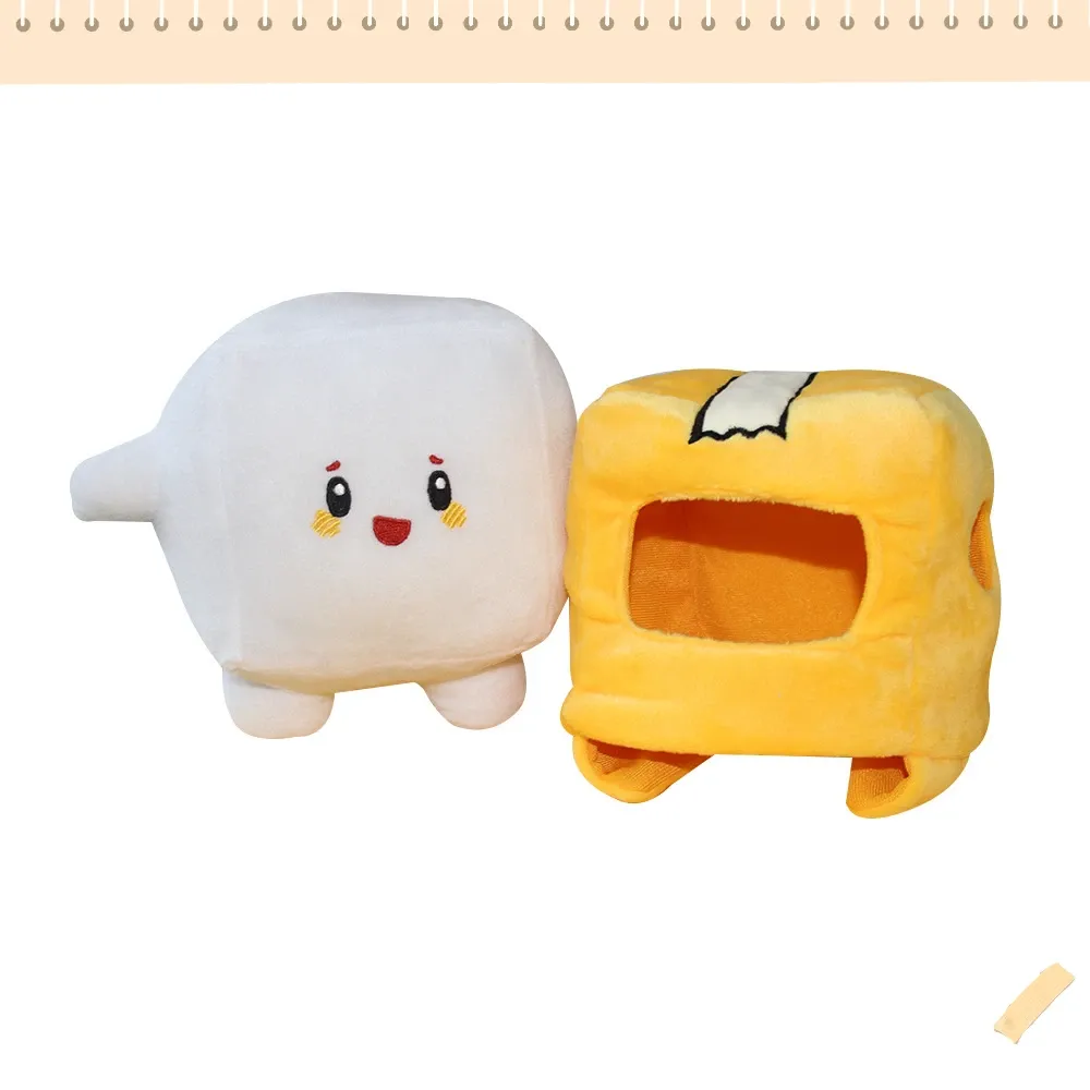 Foxy, Boxy, Rocky Lankybox Plush Toy – Removable Soft Stuffed Dolls – Medium – Kids Gift