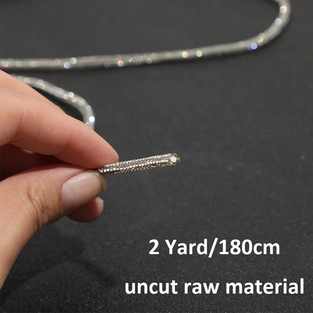 Rhinestone Cord: 2 Yards Glitter Crystal Tube Rope... From Ddmylucky ...
