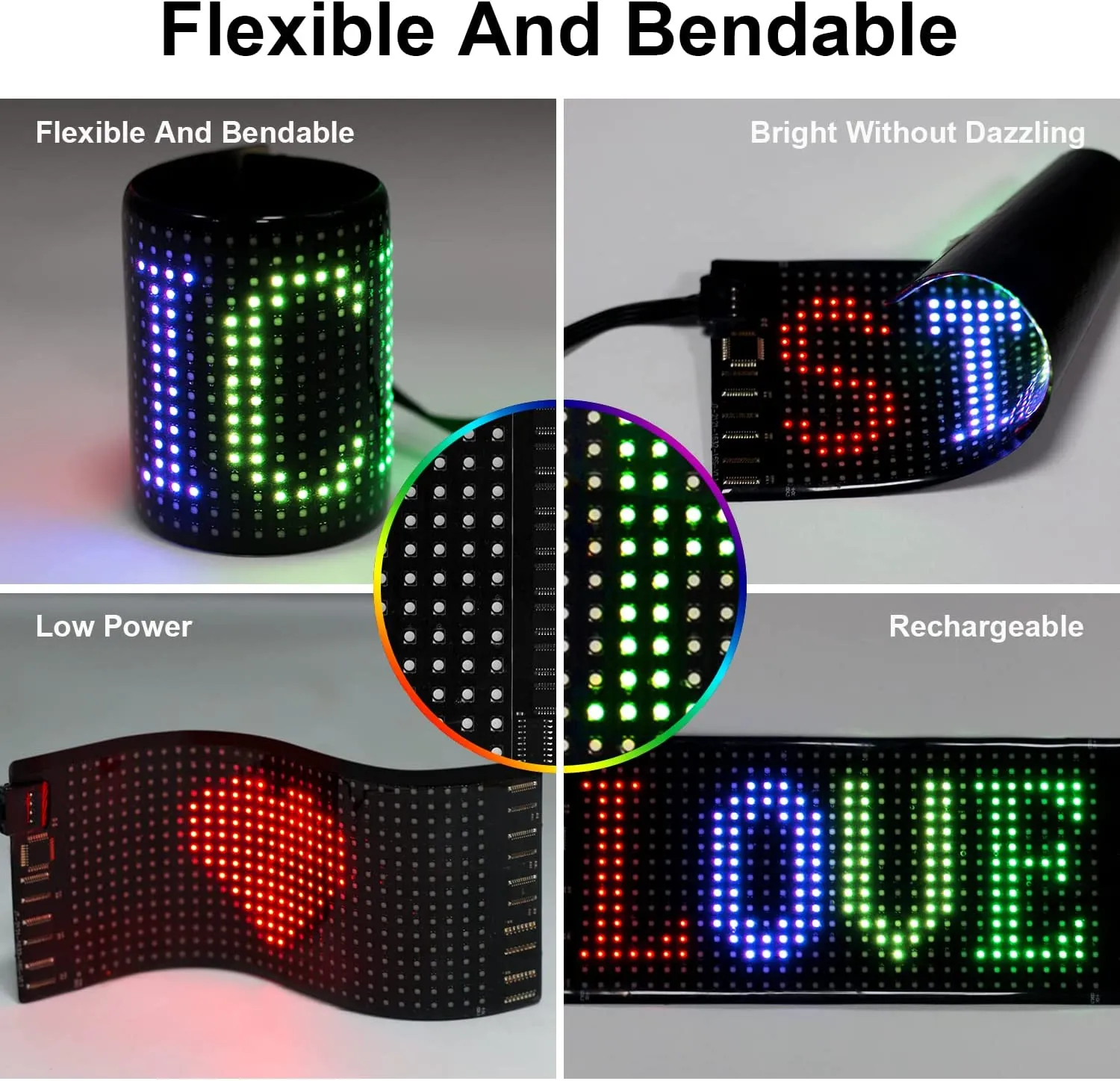 DHgate.com:Type Material Mini LED Sign - Portable, Magnetic, USB ...