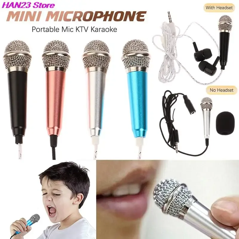 DHgate Mini Microphone Earphone Wired In Ear Stereo Headset with Built in Mic for Karaoke and Singing Electronics