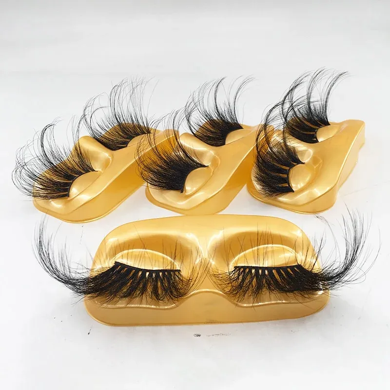 1 Pair 70mm Mink Lashes 3D Mink False Eyelash Super Long Exaggeration Fluffy Dramatic Mink Eyelashes