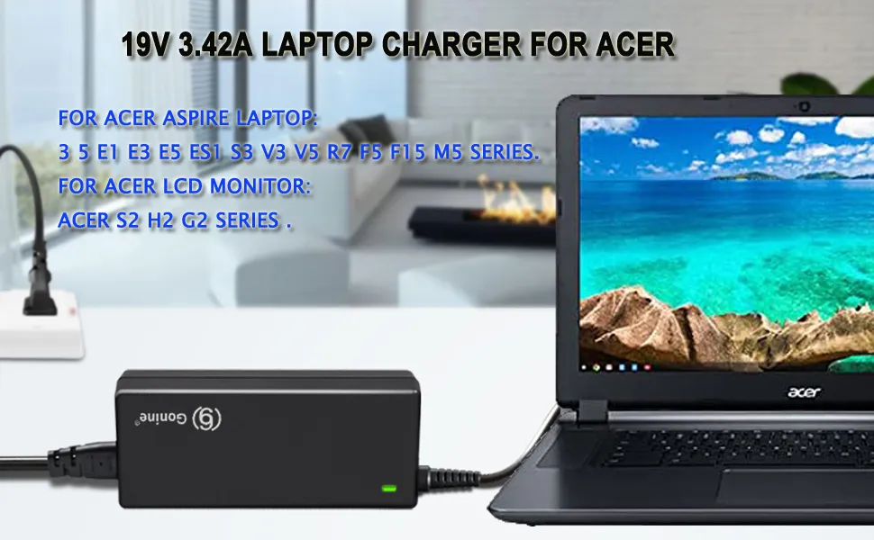 Chargeur 65W Pour Acer Aspire E1-510 - Alimentation 19V 3.42A - Neuf Générique