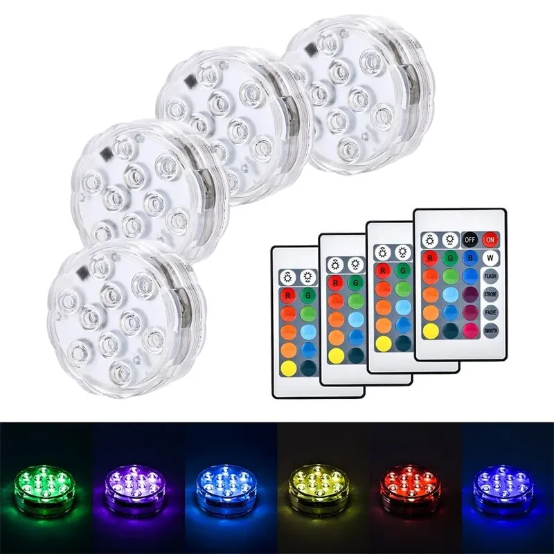 10 LEDs RGB Submersible LED Pool Lights IP68... From Ddmyfriend, $38.93 ...
