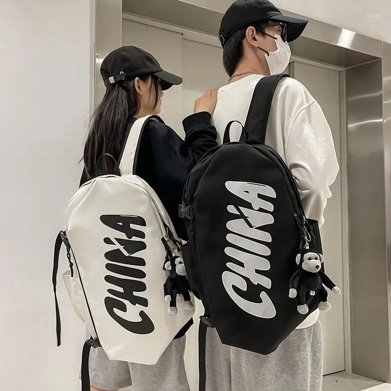 Sac à dos cartable japonais et coréen, tendance, Cool, grande capacité, pour étudiants du premier cycle du secondaire, Simple, assorti avec tout