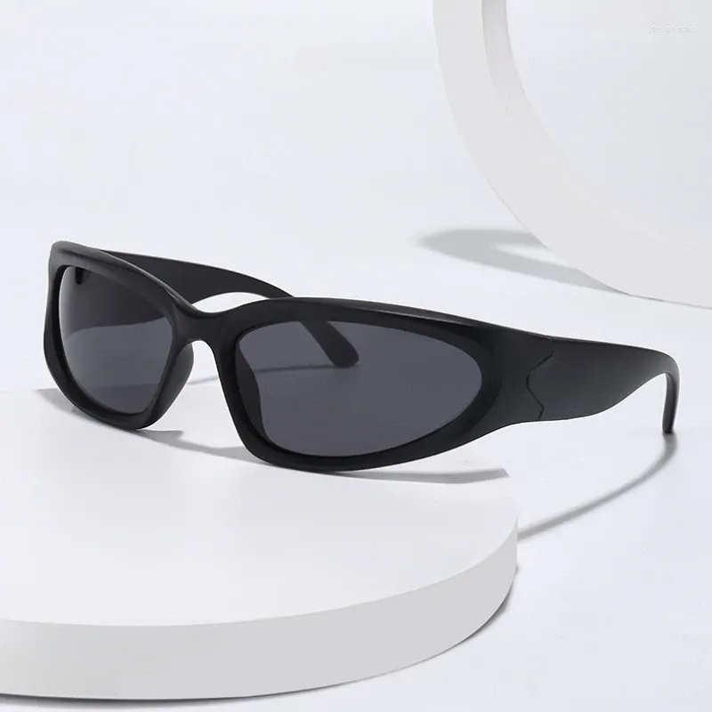 Sonnenbrille Vintage Y2K Sport Punk Frauen Designer Klassische Brille Sonnenbrille Männer UV400 Bunt Mode Eyewear