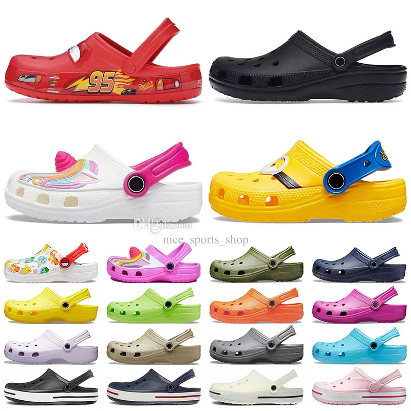 crocs croc clog 어린이 악어 가죽 나막신 샌들 디자이너 크로스 넥타이 클래식 나막신 소년 소녀 어린이 걸음마 슬리퍼 슬리퍼 샌들 플랫슈즈 cros croos 무료 배달 신발 dhgate 【code ：L】