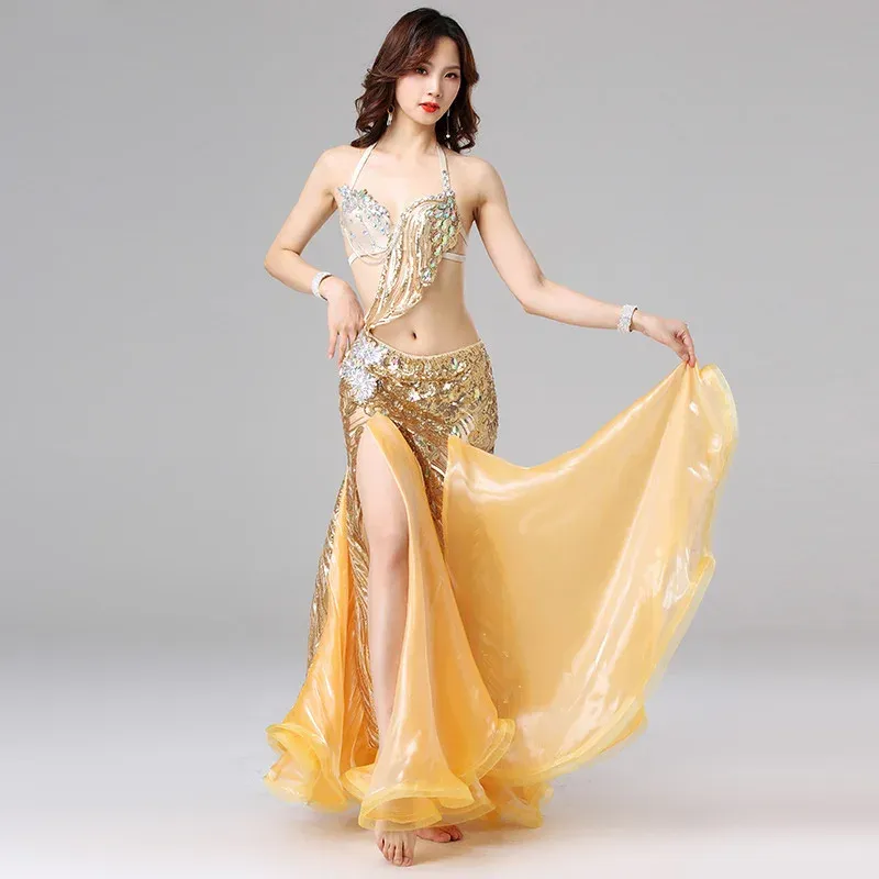Gold belly dance costume online