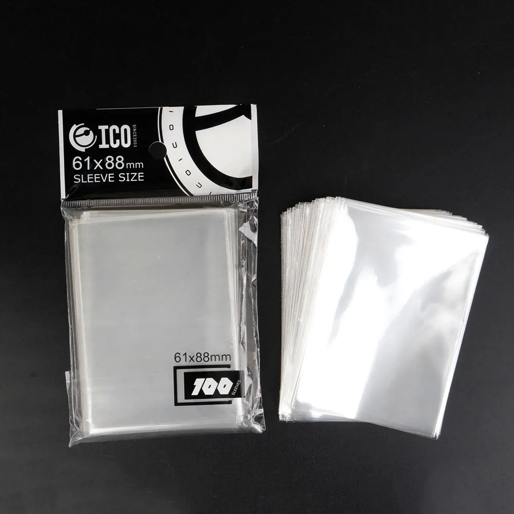 ico card sleeves Lorica Premium 100 pack Introducing the ID Stronghold Leather Look Sleeves where sophistication meets security 100Pcs 65X90mm Clear Card Sleeves