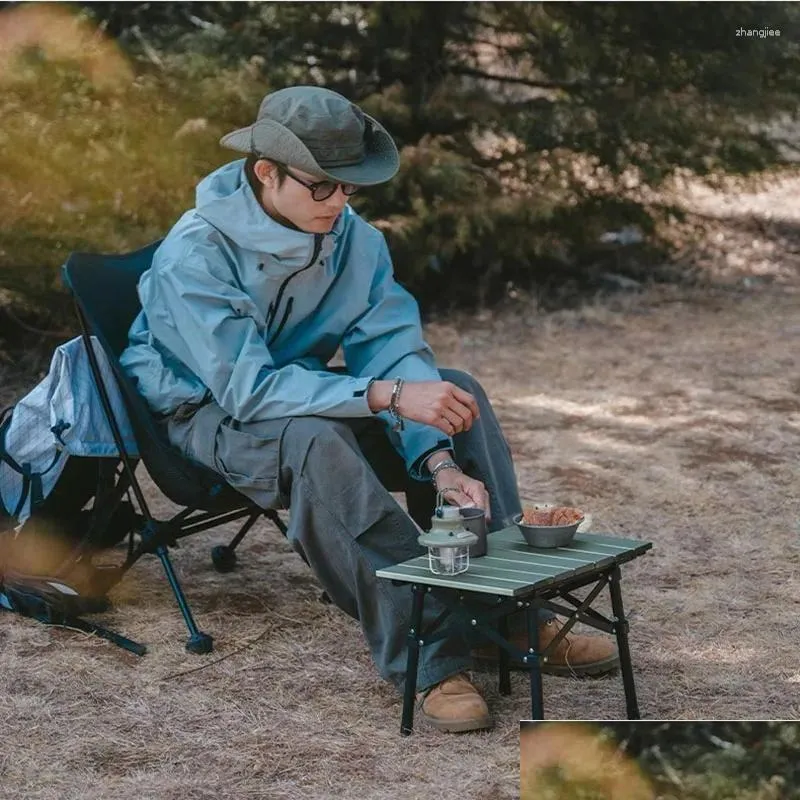 Lägermöbler liten bärbar kambord strand camper natur vandring bil stam låda utomhus låg lättvikt mesa plegable hem droppe leverera otucq