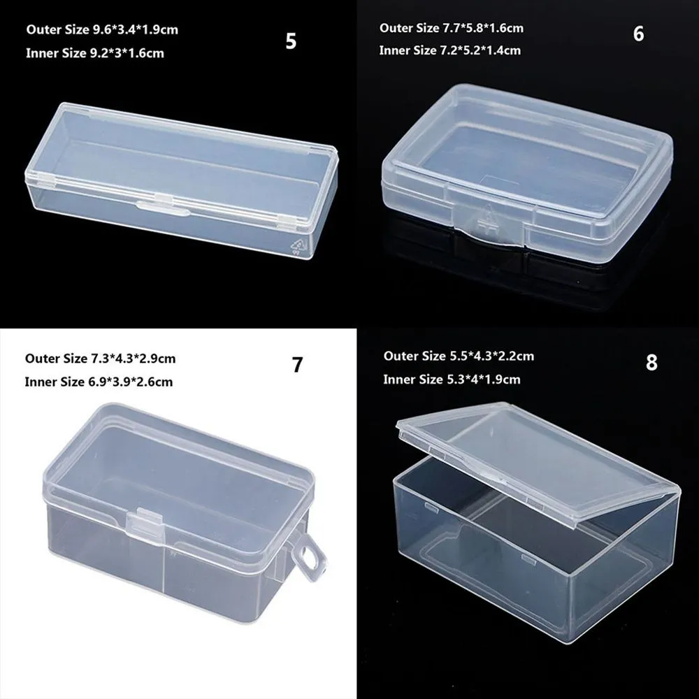 Small Rigid Plastic Boxes 8 Sizes Small Square Clear Plastic Storage Box For... From Ddmyhome ...