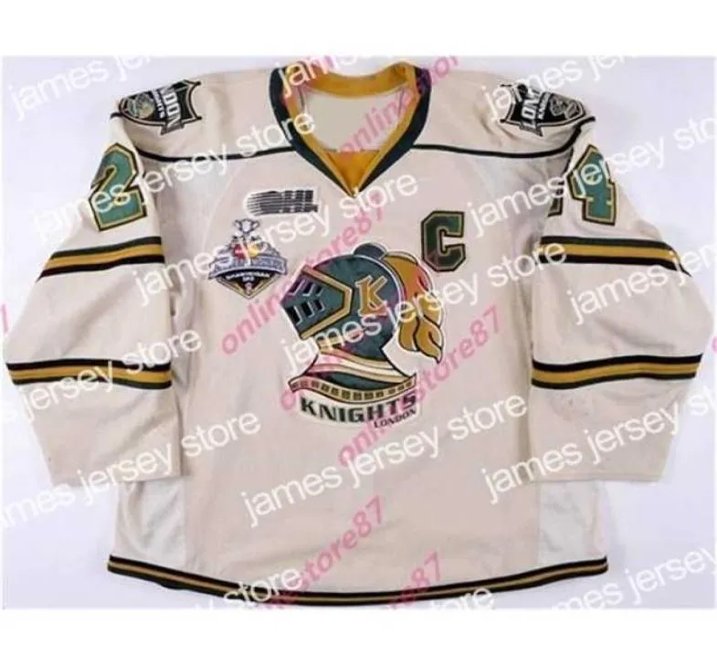 College Hockey Wears thr 402011 Jarred Tinordi London Knights Game sliten Jersey 2012 Memorial Cup Po Match Team Letter Thr Tage 8622104