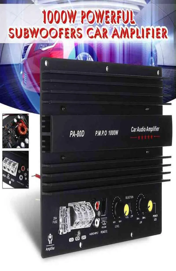 PA80D 12V 1000W O High Power Lifier Board krachtige subwoofer bas -amp Car Player8148504