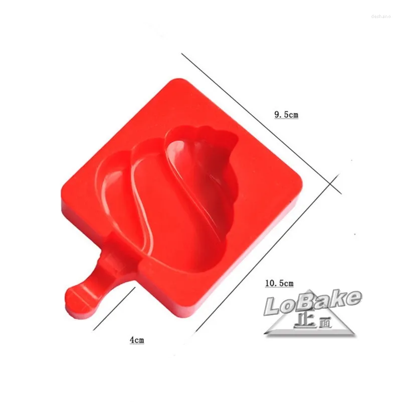 Stampi da cottura marca Creative Torcia Luce a forma di alta qualità Mormo gelato in silicone con bastoncini di legno Lollipop fatti fatti in casa-popsicle