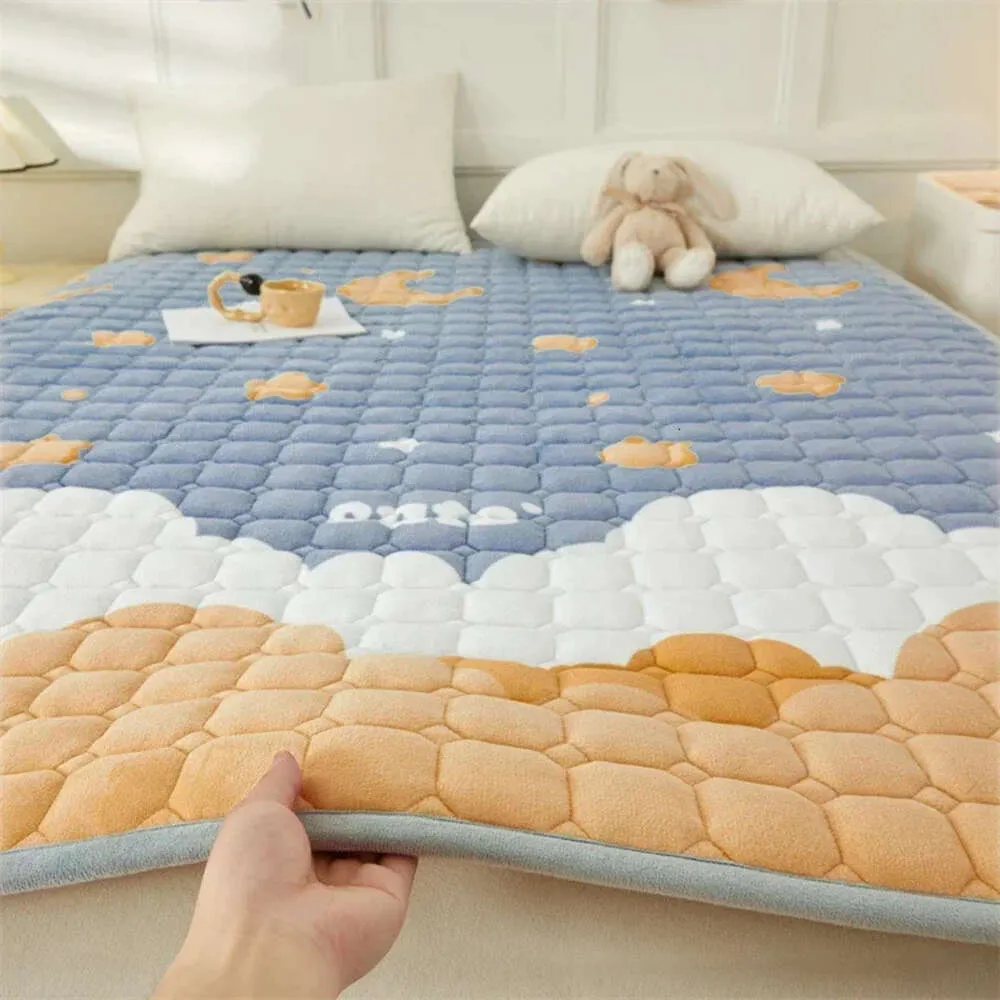 Haushaltsmilch Veet Matratze weiche Kissen Winter verdickte Bett Matratze Schlafsaalstudentin Eins Matratzenquilt Decke Matte