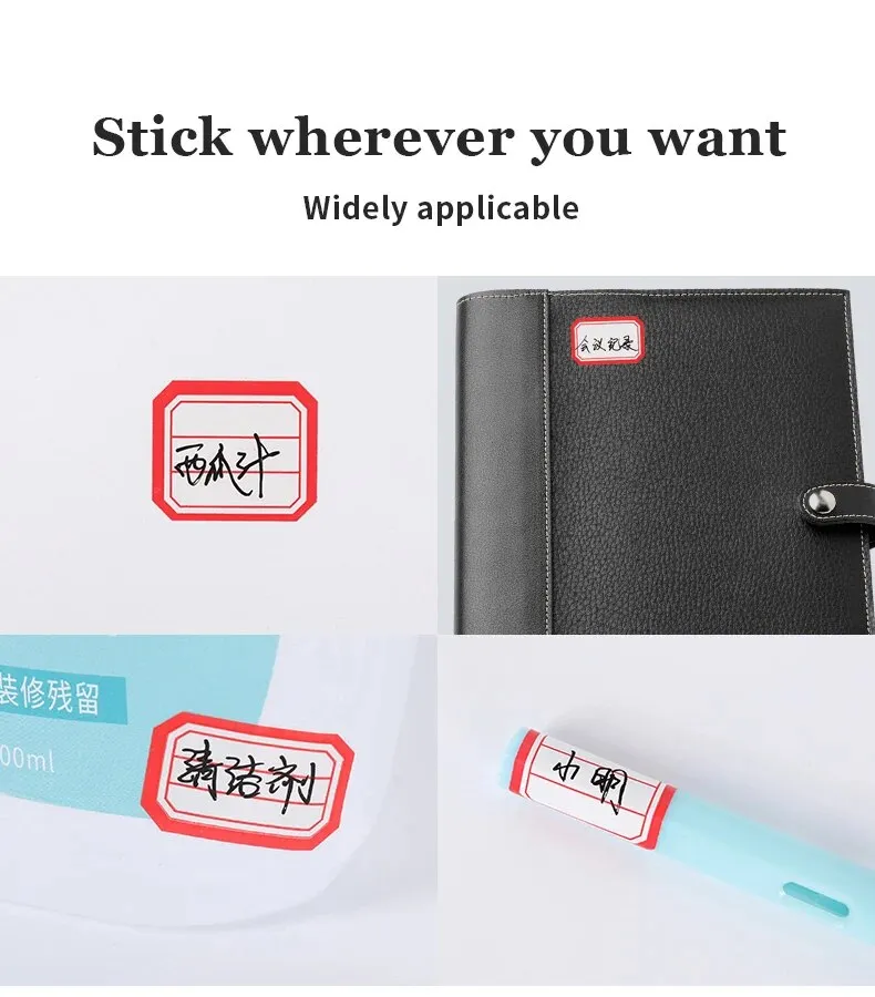 Handwritten Self-Adhesive white labels for Student Names - Set of 50 ...