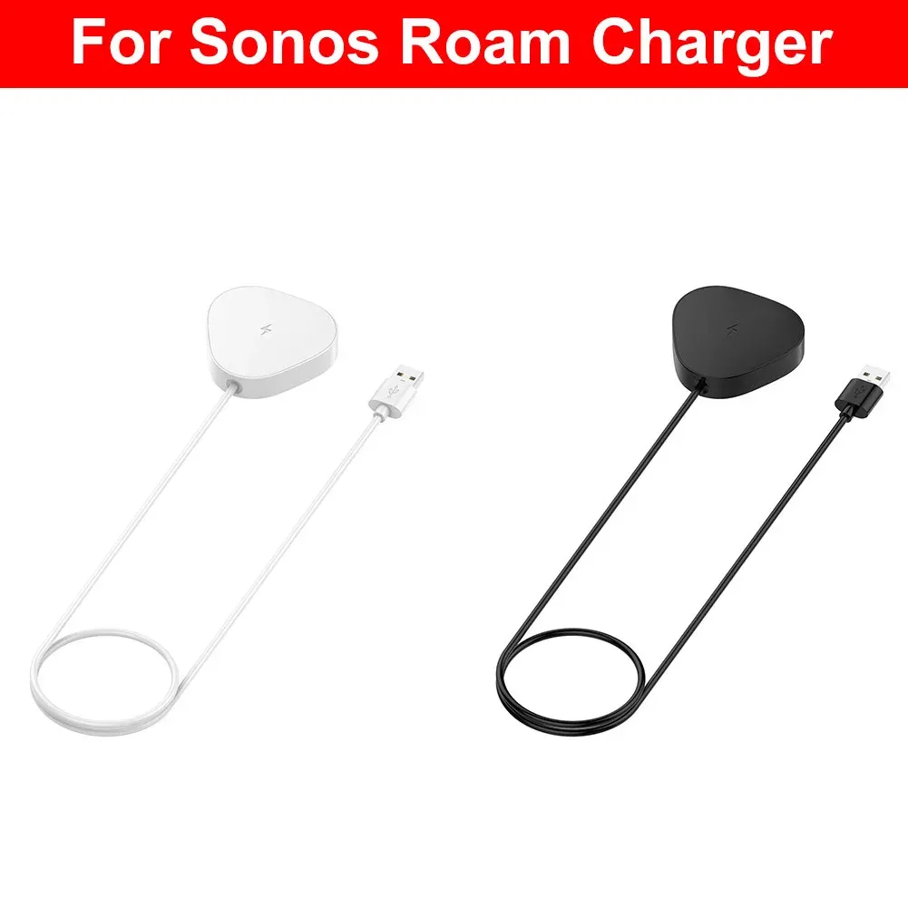 Chargeurs Chargeur sans fil 1000 mA Chargeur d'aspiration magnétique Black Blanc Bonne Performance anti-ininterférence pour Sonos Roam Sl pour l'audio