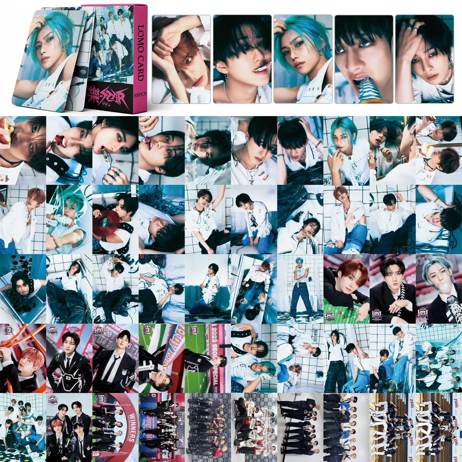 KPOP 55pcs/box Stray Kids Photocards Perfect Day 2024 Álbum De Boas
