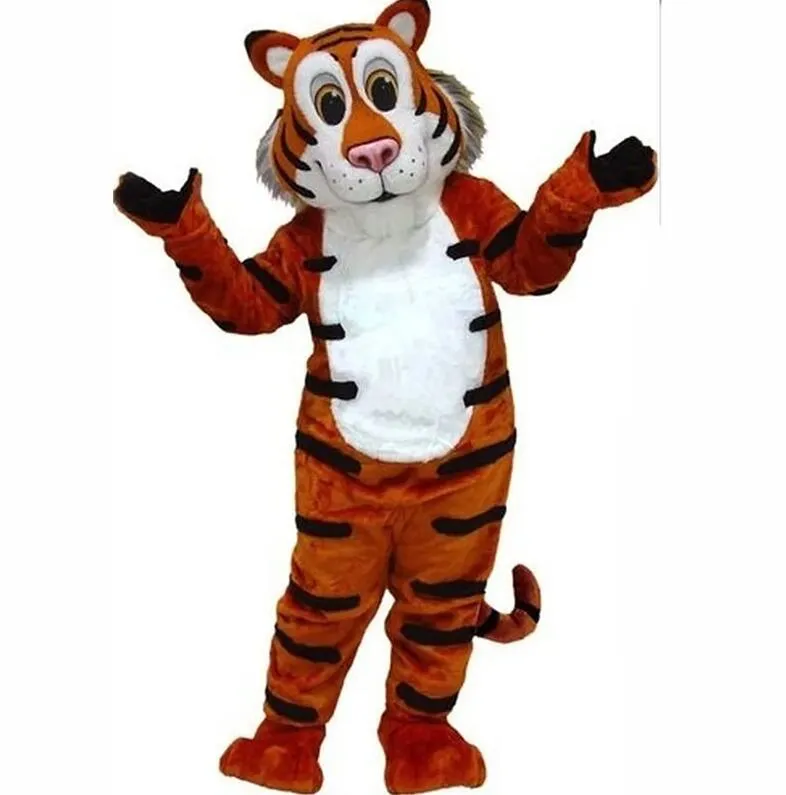 2024 Hot Sales Cute Tiger Mascot Costume Carnival Party Performance Performance Fancy Dress For Men Women Halloween Kostuum