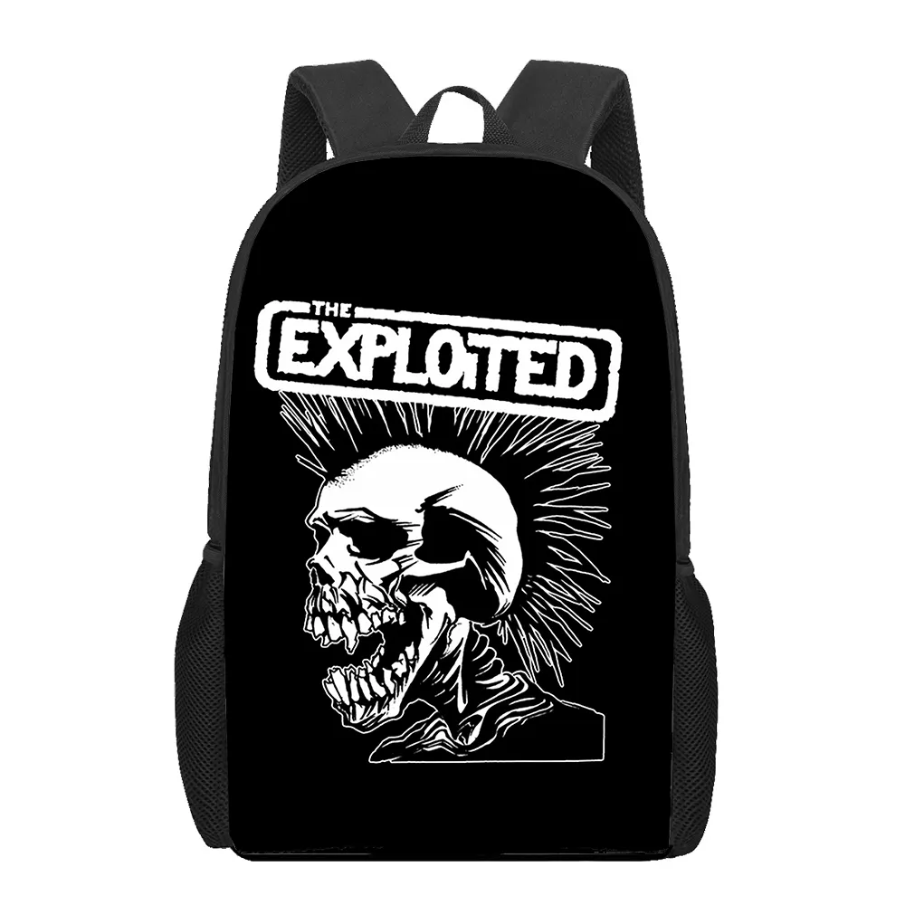 DHgate.com:3D Printed Punk Rock Style Skull Backpack School