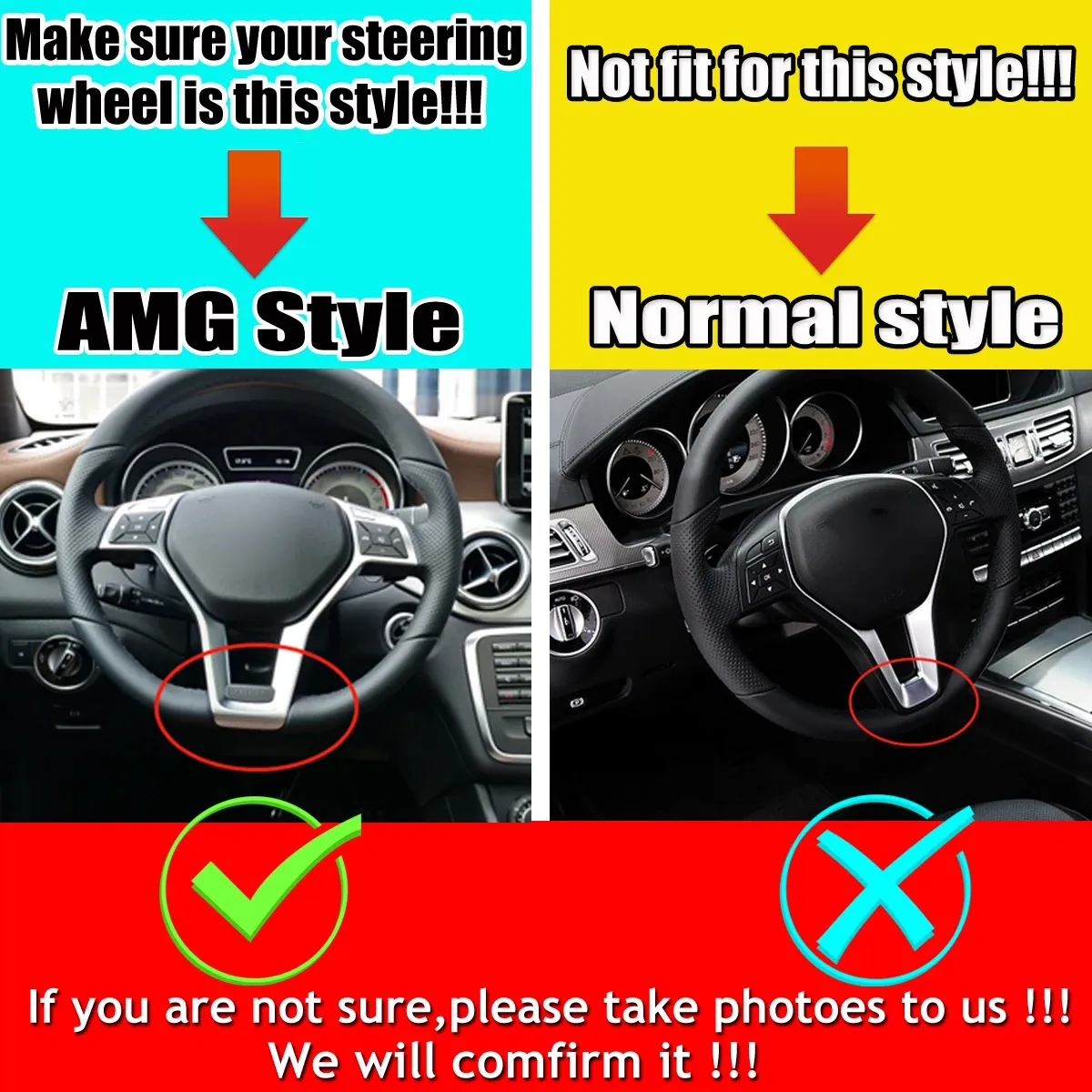Car Steering Wheel Silver Trim Cover 0994640013