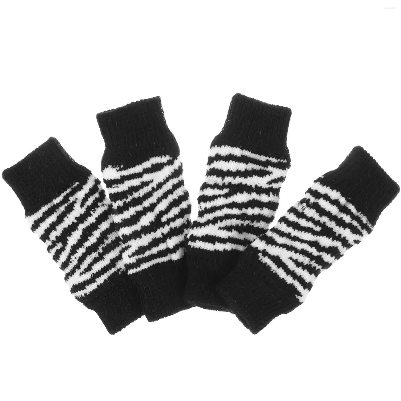 Dog Apparel 1 Set Socks Winter Warm Cotton Pet Elbow Cover Cat Sock(S)