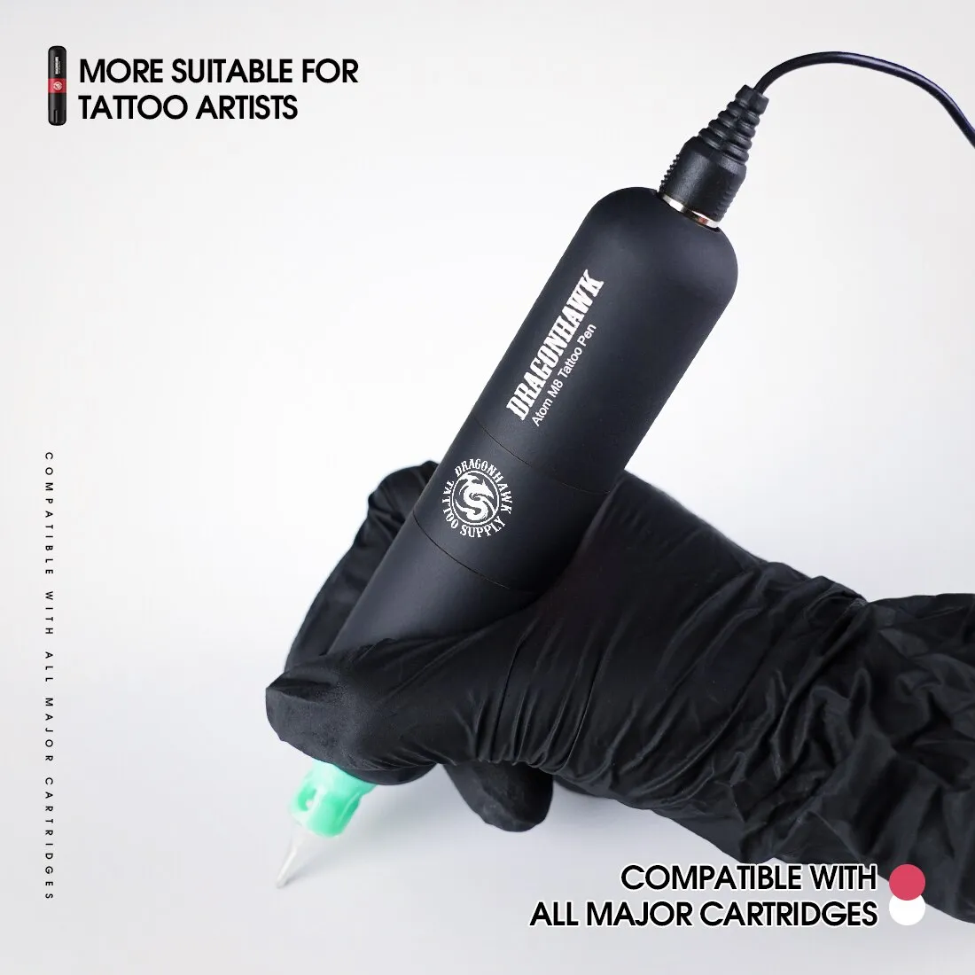 Dragonhawk M8 Rotary Tattoo Pen Machine Kit: Professional Gun for