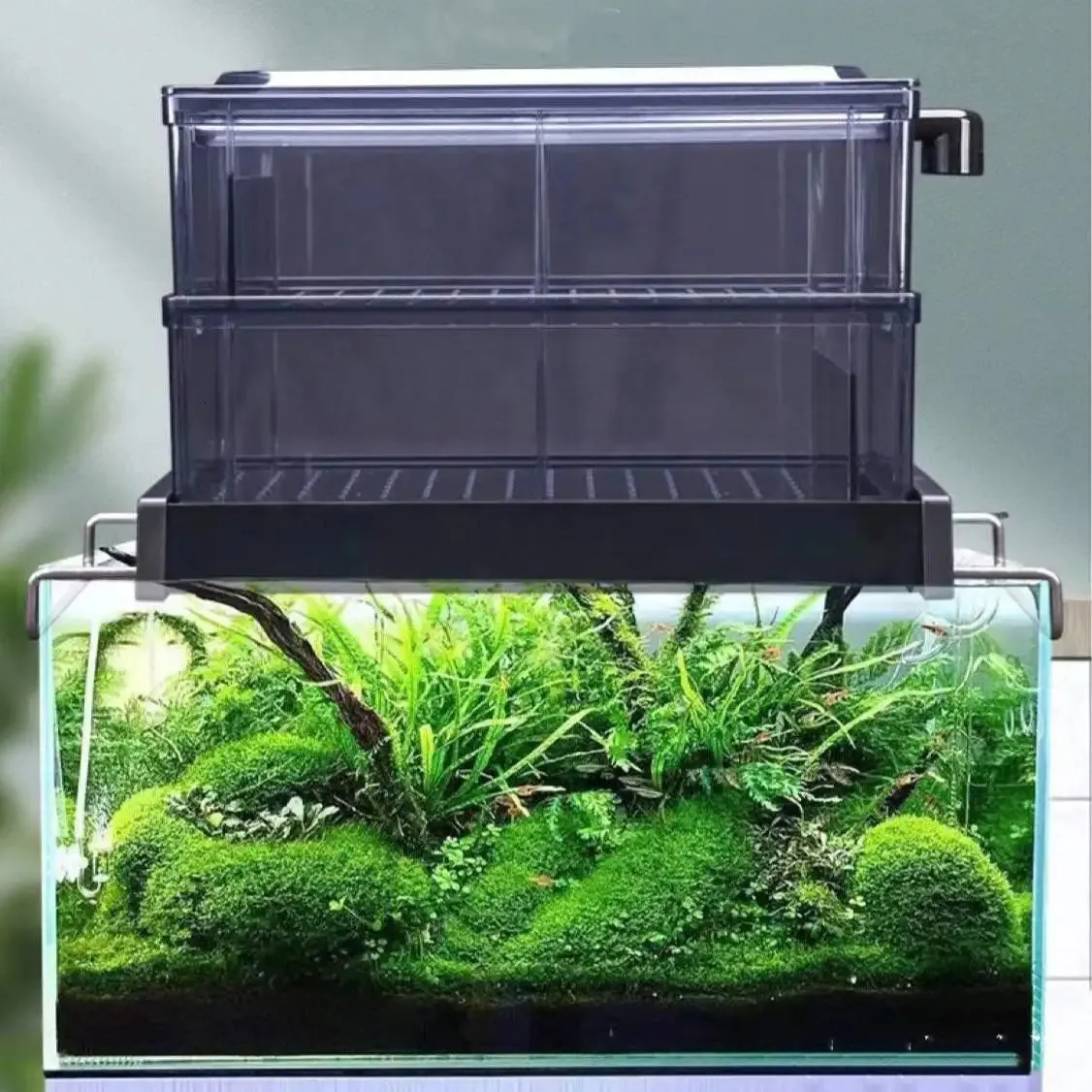 Fish Tank Filter Top Box Dropp Oxygen Culture Pump Turtle Aquarium Accessories 220240V 30W 240321