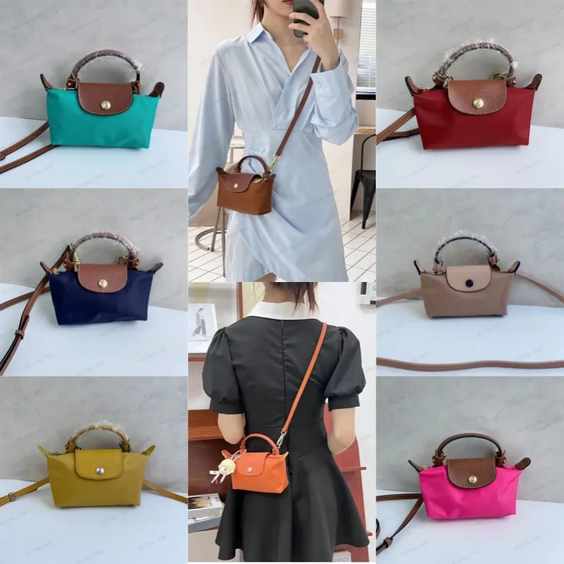 فاخرة فرنسية للسيدات Longchammp مصمم حقيب مصمم أكياس كتف مصغرة شهيرة حقائب اليد Long Beach Handbags التسوق Crossbody أكياس مكياج حقيبة محفظة