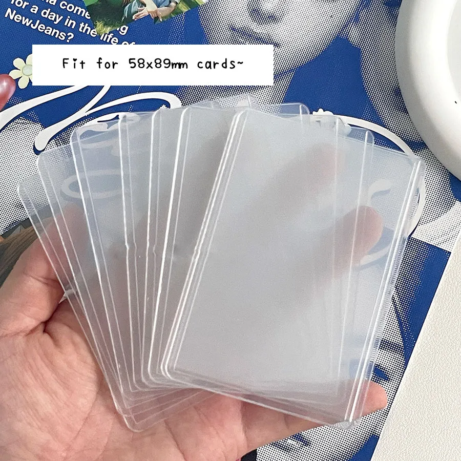 Sharkbang B8 Holographic Card Sleeves 58x89mm Soft Plastic Photocard Holder  for Postcards and Game Cards from Dhgate Other Office & School Supplies -  price 7.41