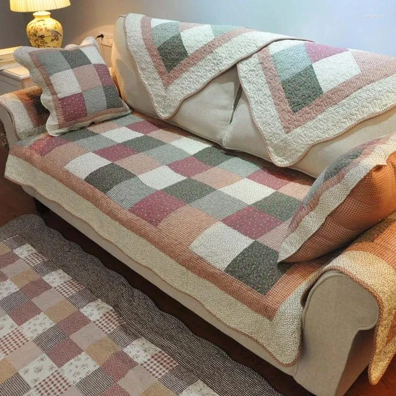 Stol täcker soffa kudde täcker europeisk stil anti-glid och minimalistisk modern fyra säsonger universal tyg settee