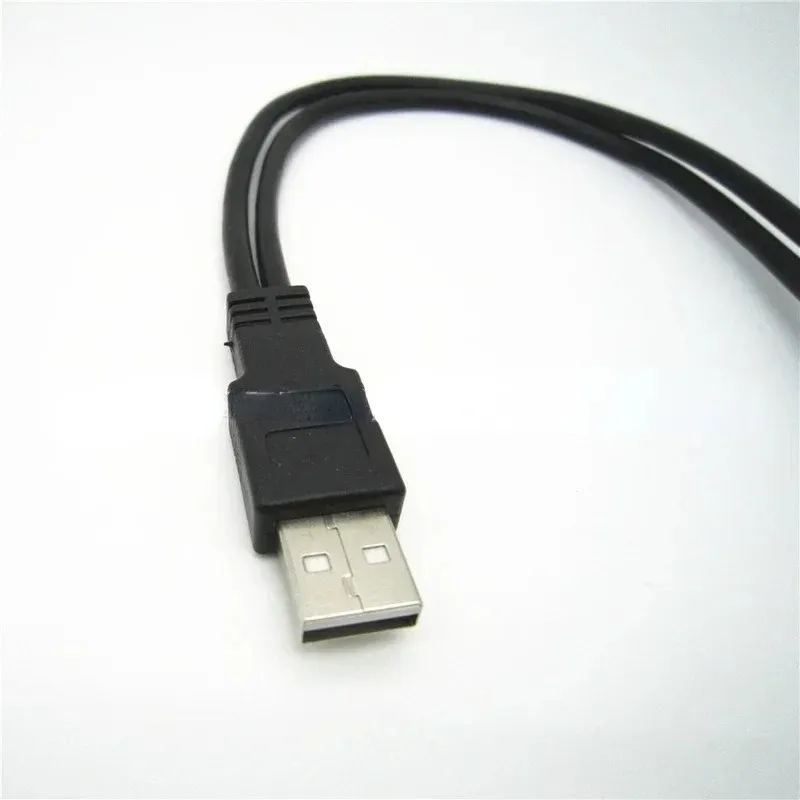 USB 2.0 Um homem para fêmea USB 2 dupla fonte de alimentação USB Extensão feminina CUVO CUVO CUVENTE PRIMEIRAS DE DISCOS HUD