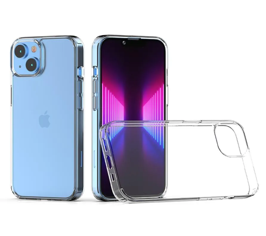 Étuis de téléphone pour iPhone 14 13 Pro 12 Mini 11 XS Max XR 7 8 SE2 15 mm Transparent Acrylique TPU Antichoc Couverture Mobile Arrière She6204162