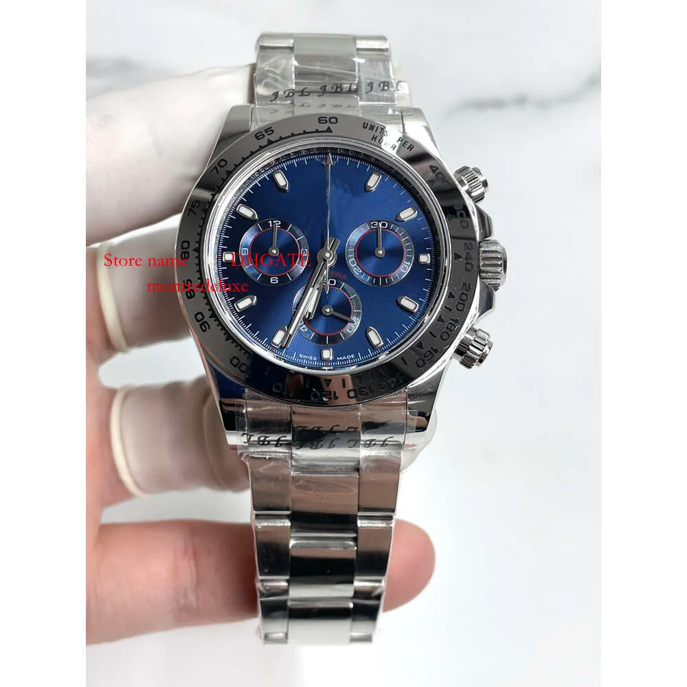 4130 Watches 40mm 904L Rolled 116508 Designers Super Movement Mechanical Automatic Gold Superclone Clone Daytonas Chronograph Ese 189