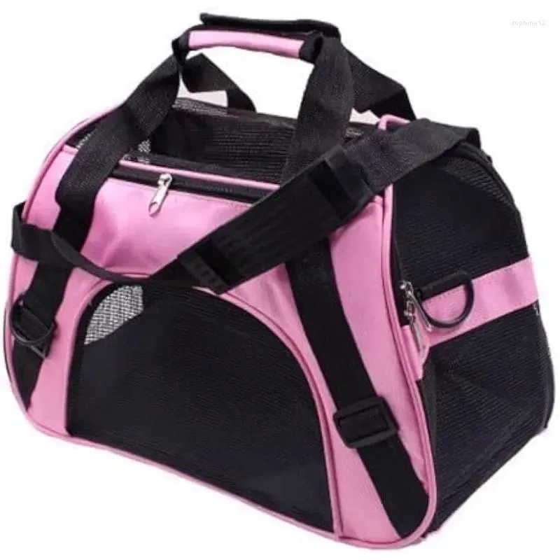 Dog Apparel Pet Bag Wear-Resistant Cat Backpack Portable Crossbody Breathable Plastic Mesh