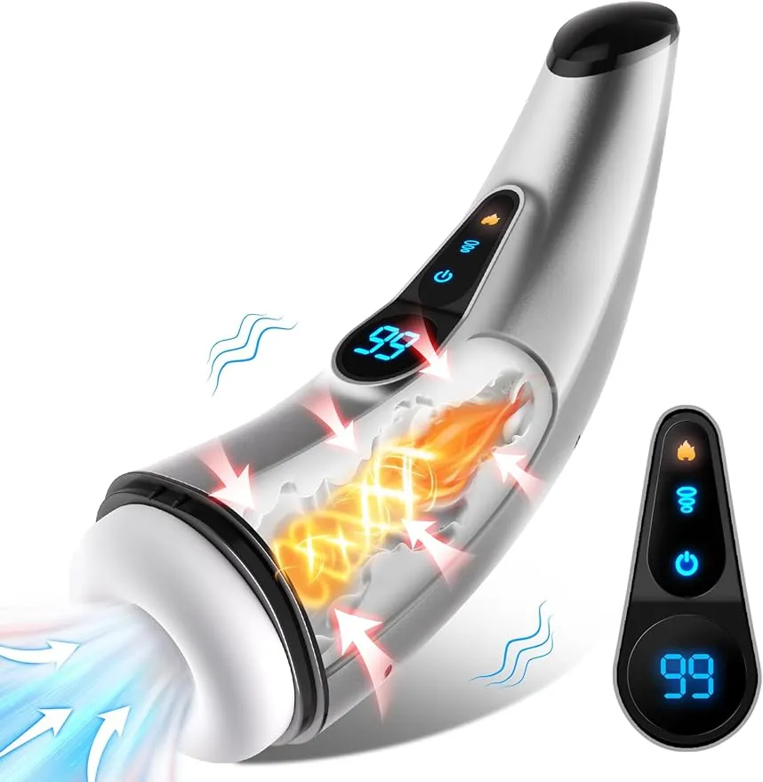 Sexspielzeug für Erwachsene Toys Herren - männliche Masturbator Sexspielzeug für Männer Penispumpe, 9 Saugen 9 Vibrationsmodi LCD Display Taschenschiff für Männer, 3D -strukturierte Ärmel