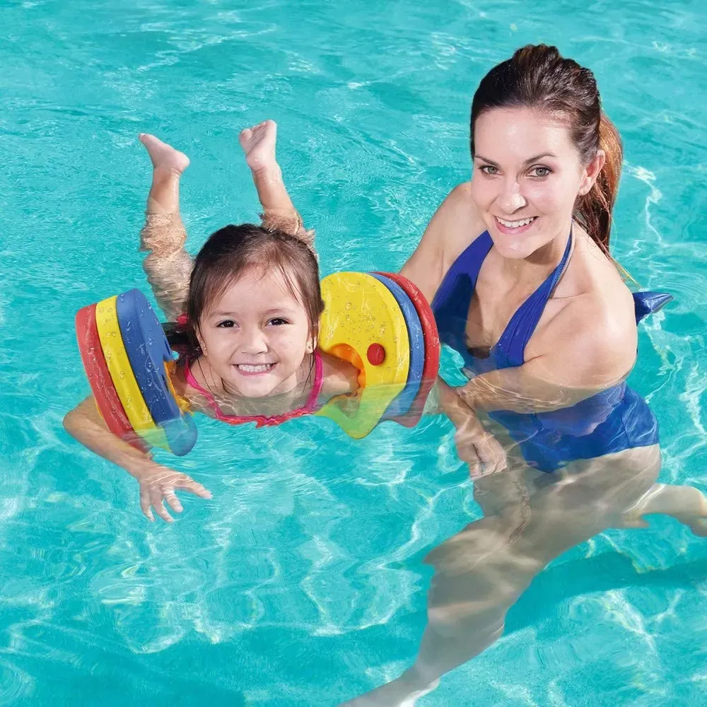Set De 6 Mangas Flotantes Para Niños | Brazaletes De Natación EVA Con Discos Desmontables | Ligeros Y Resistentes Para Piscina, Playa Y Estanque