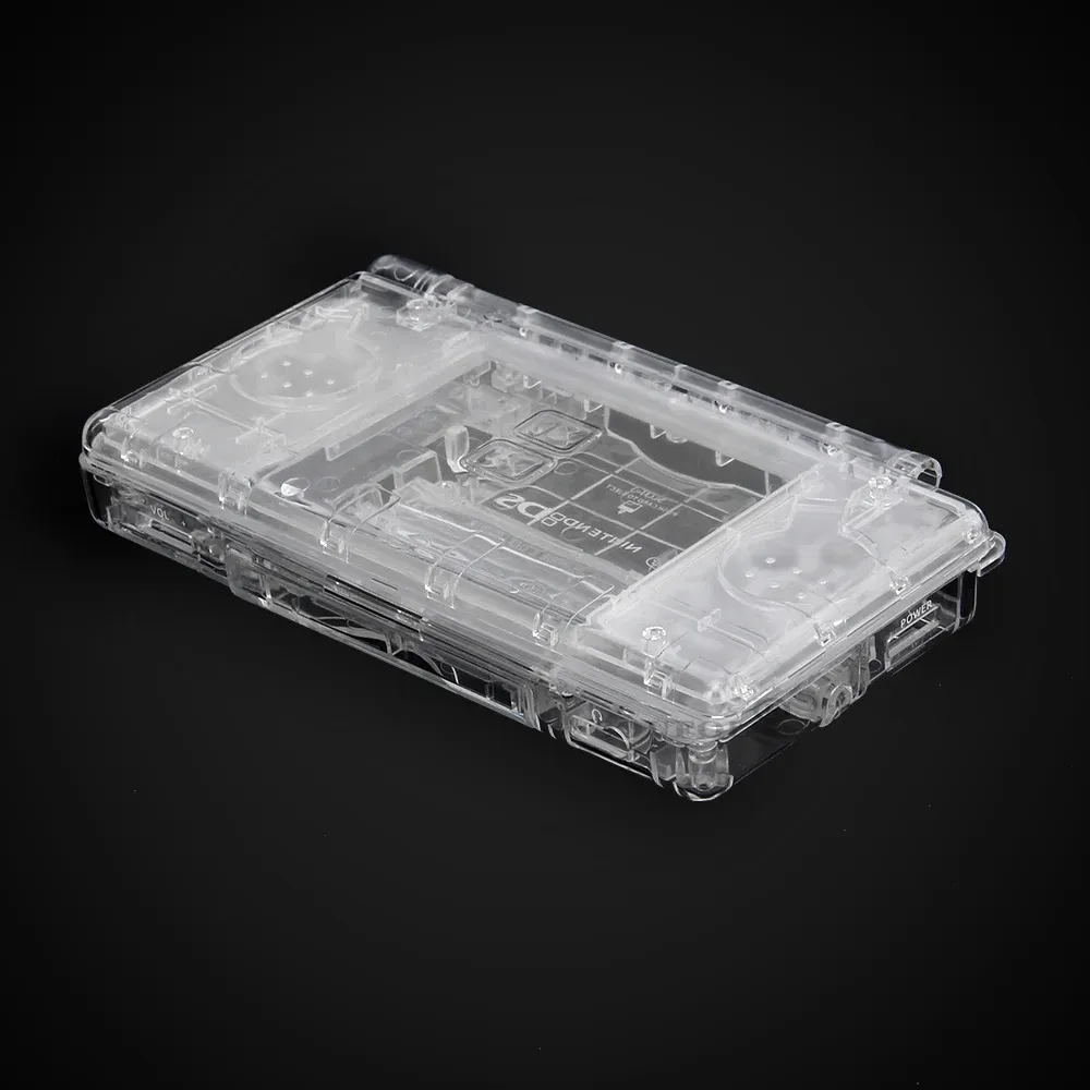 Nouveau kit de boîtier de boîtier de remplacement complet transparent des pièces de réparation complète pour la couverture NDSL Nintendo DS Lite