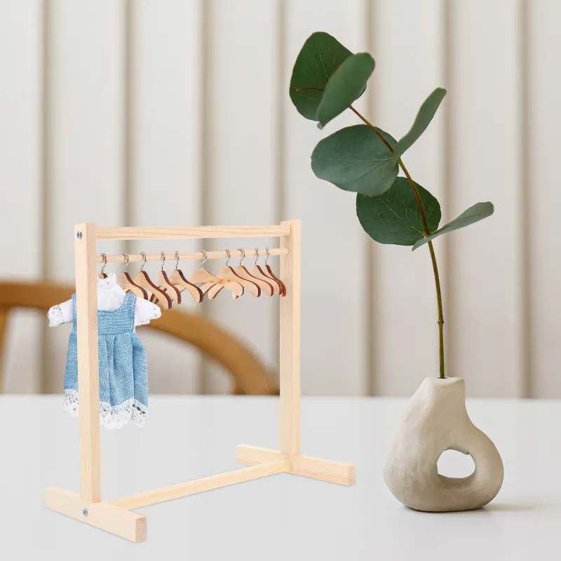 Garment Rack For Dolls Clothes Wooden Mini Clothes... From Ddmylovely ...