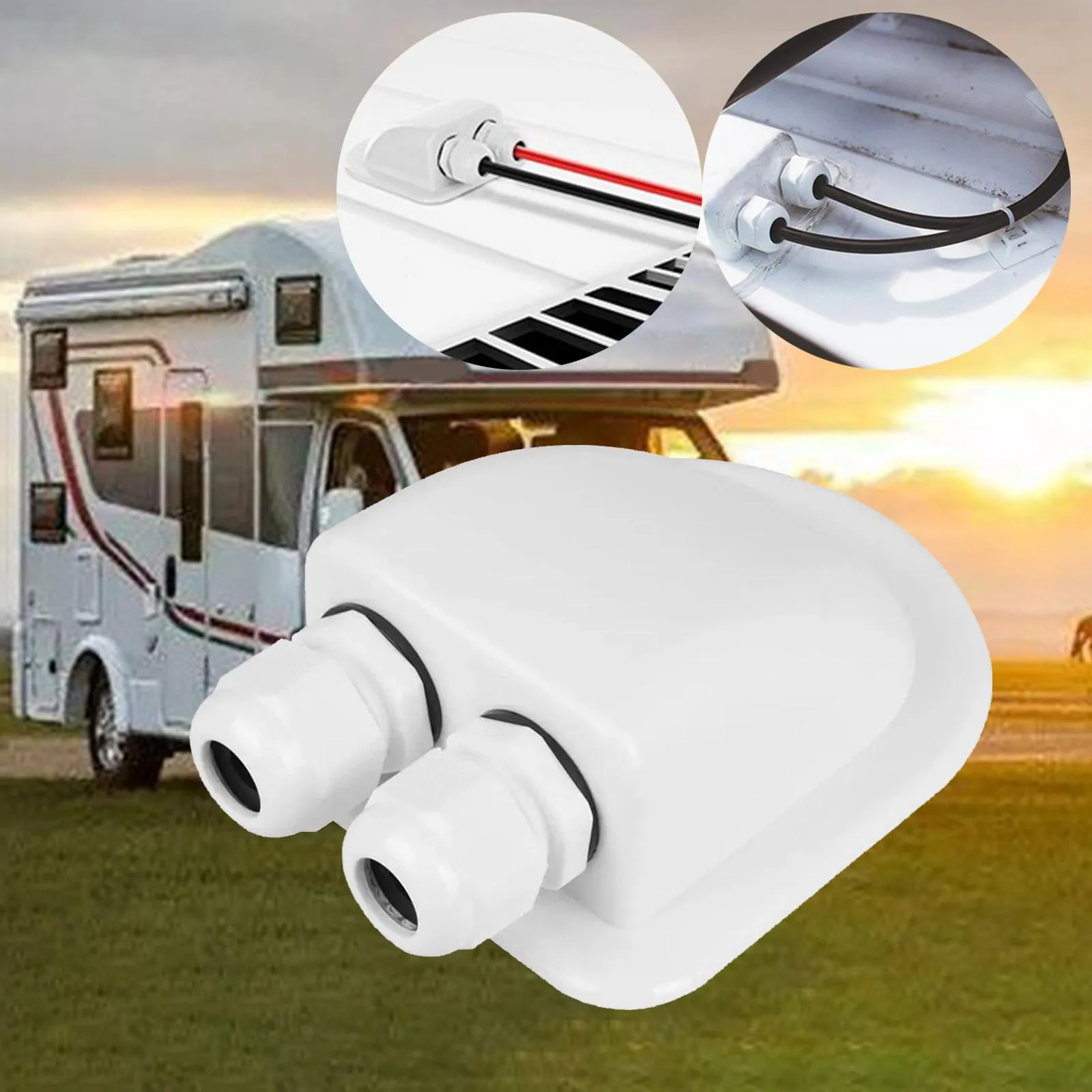 Double/Single Cable Entry Gland Waterproof for RV Yacht Motorhomes