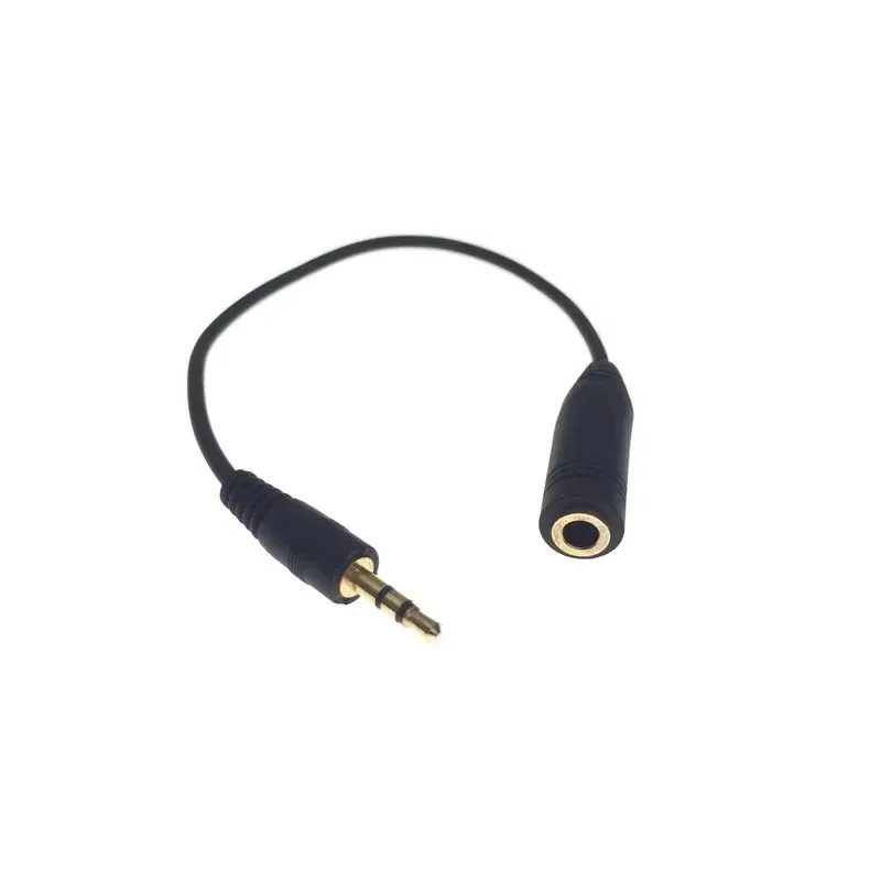 Small To Large Headphone Cable 3 Sections 4 Sections 2.5mm To 3.5mm Audio Adapter Cable 3.5 Female To 2.5 Male 90 Degree Elbow