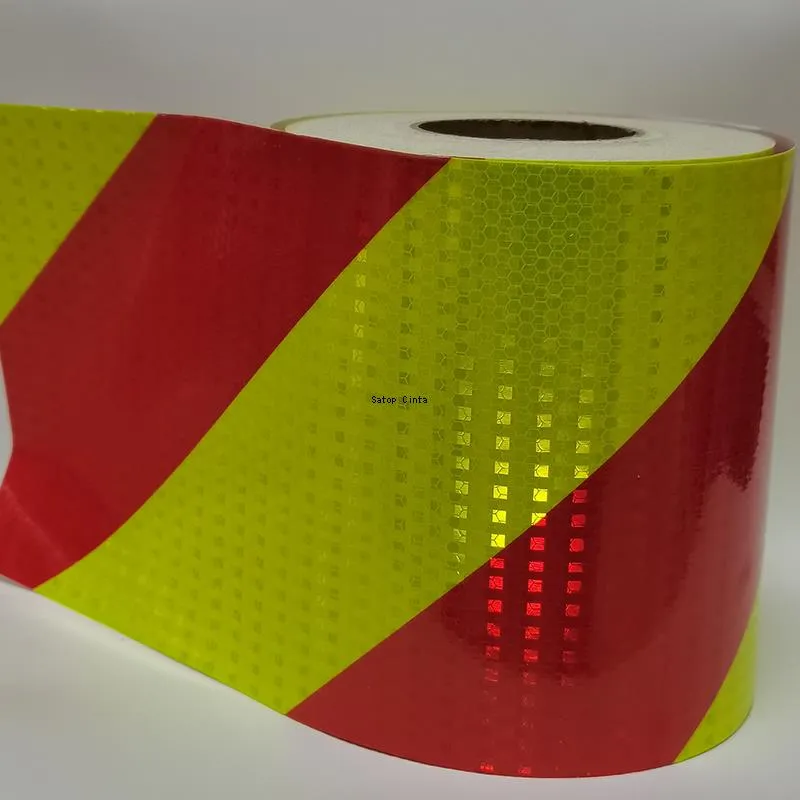 Ruban Réfléchissant Autocollant - 15 Cm X 5 M, PVC - Pour Voiture, Remorque, Vélo, Sécurité Nocturne (bleu/blanc)