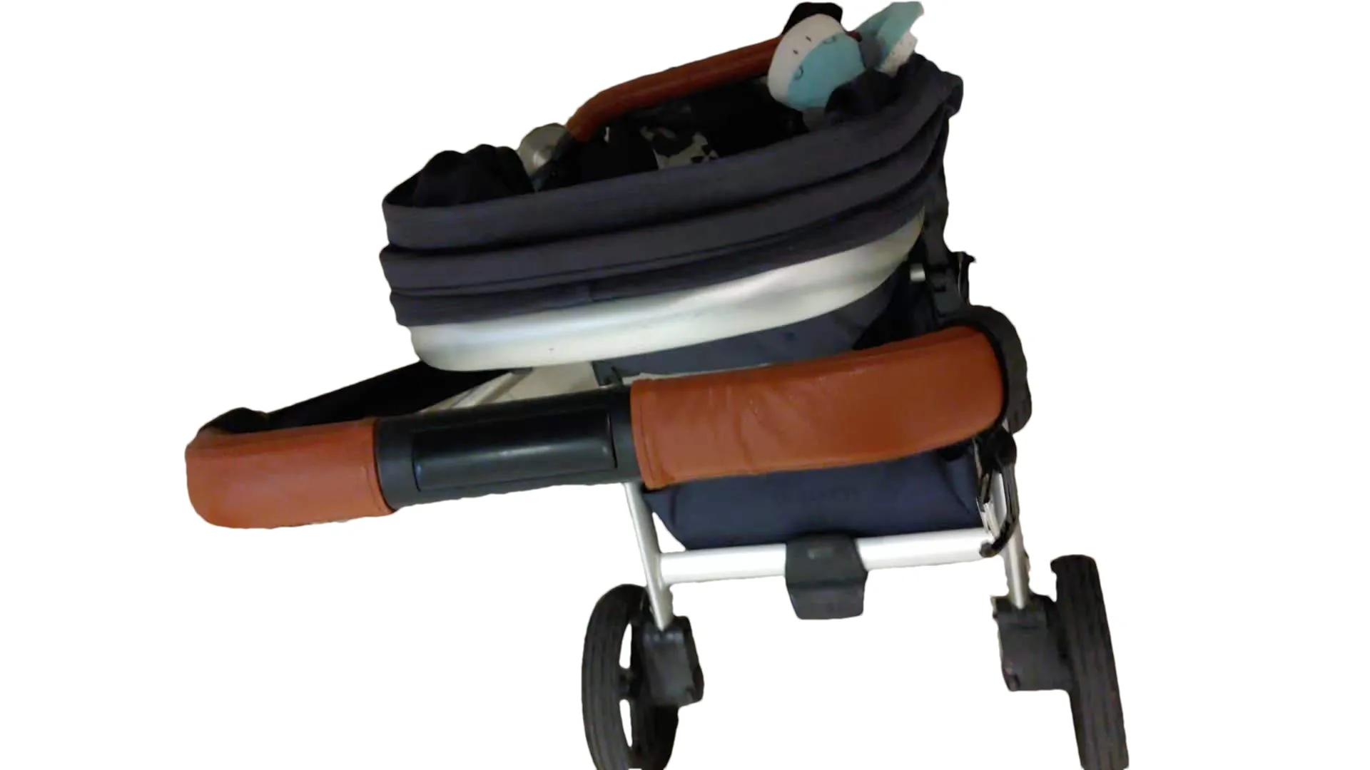 DUBATTI One Stroller Handle Protective Cover Genuine Leather Bumper Covers for Pram Handle Sleeves Comfortable Durable Armrest Covers Baby