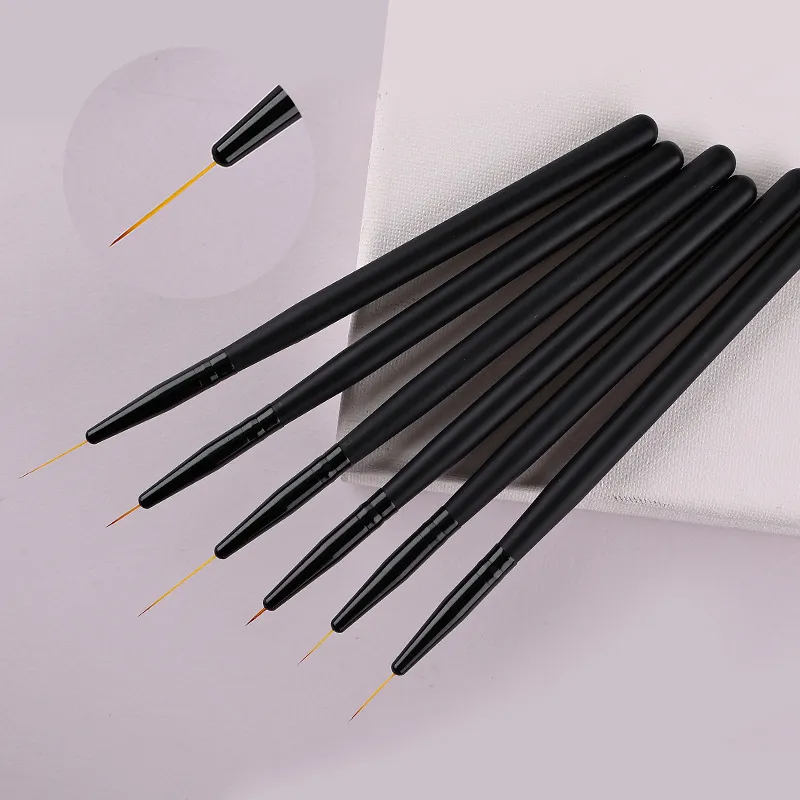 Producenci transgranicznej Czarne paznokcie Pull Pen Pen STENT Smukły Paint Line Line Pen Nail Pen Pen PET Special Wholesale